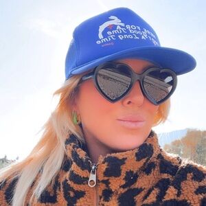 Pit Viper Black Heart-Shaped Sunglasses